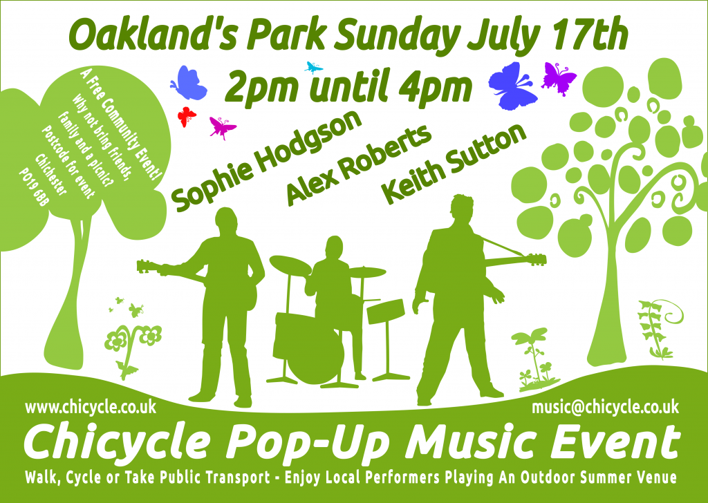 Oakland's Pop-Up Music Event Flyer
